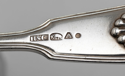 Indian Colonial Silver Sugar Sifter Spoon - Hamilton & Co.